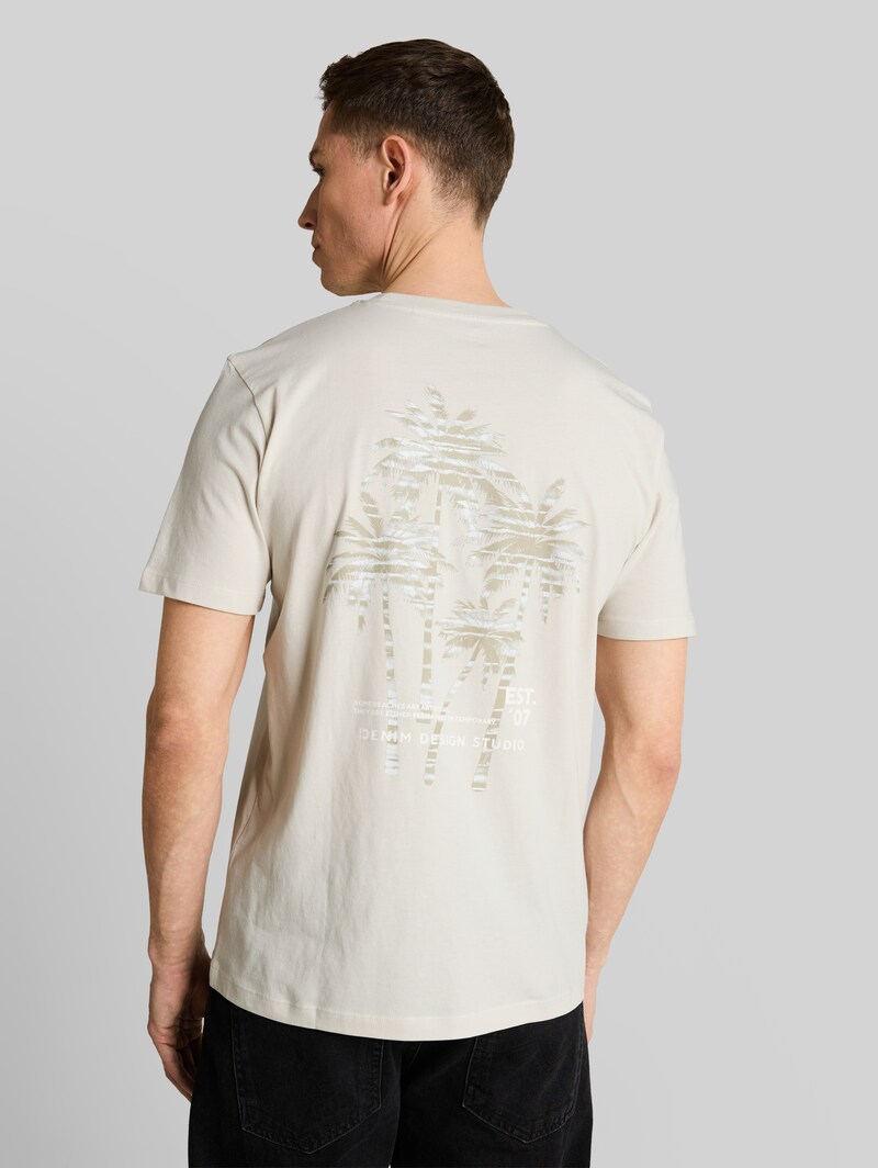 Tom Tailor T-Shirt mit Rückenprint - Greyish White