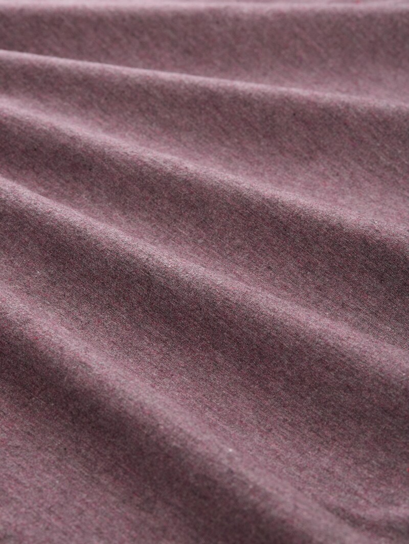 Tom Tailor Pyjama-Set in Melange Optik - Purple-medium-melange