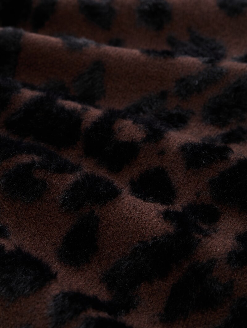 Tom Tailor Oversize Cardigan mit Leo-Muster - Big Brown Leo Design