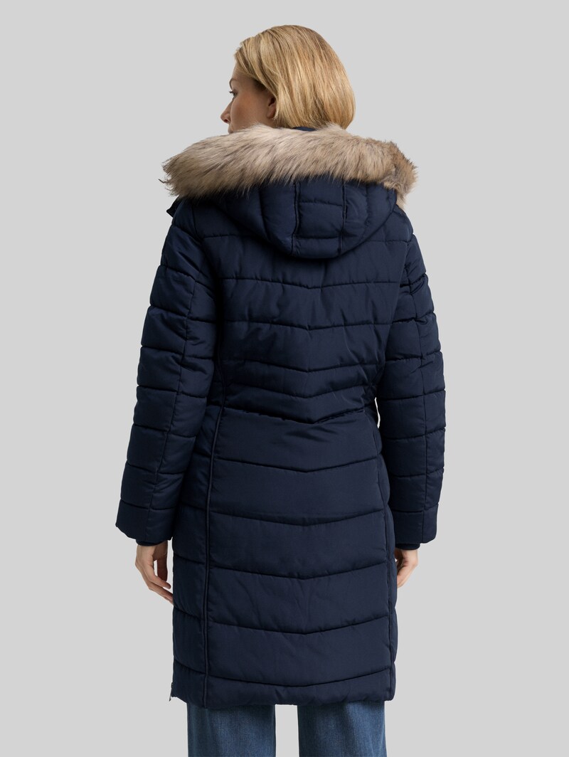 Tom Tailor Puffer-Mantel mit abnehmbarer Kapuze - Sky Captain Blue