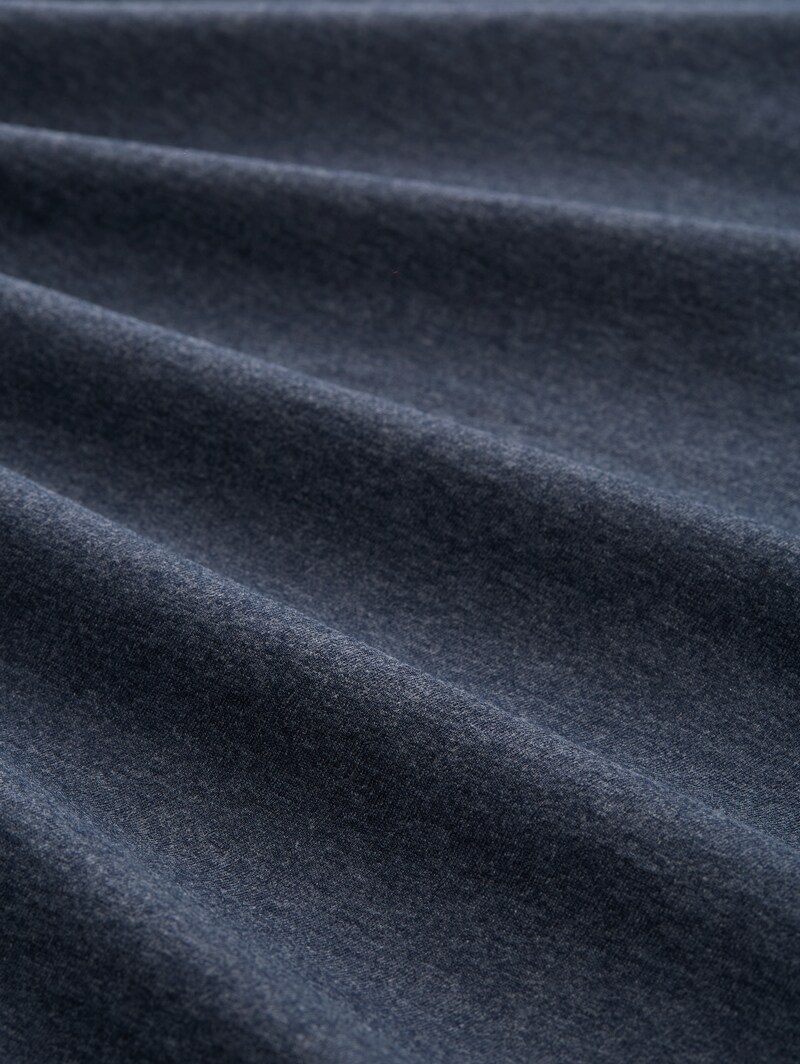 Tom Tailor Henley T-Shirt mit Brusttasche - Sky Captain Blue White Melange