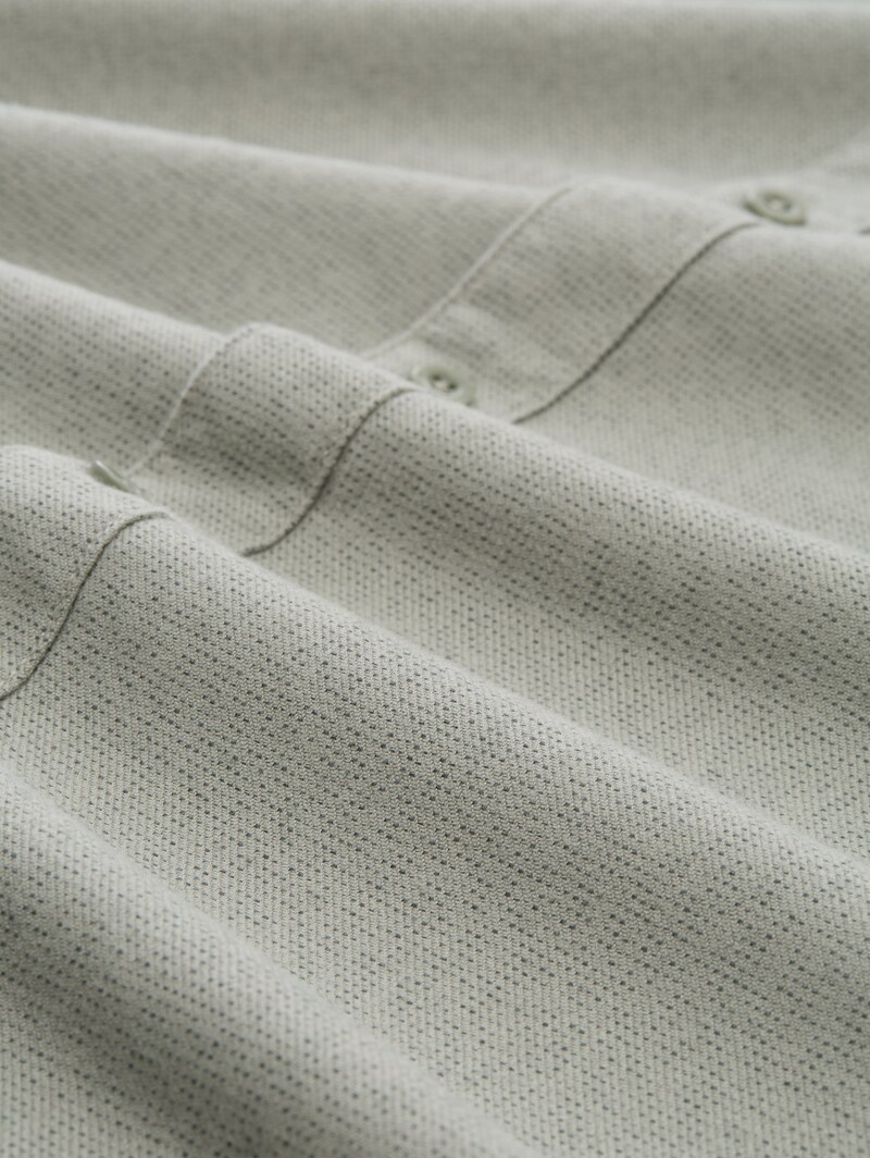 Tom Tailor Regular Fit Hemd aus Baumwolle - Mint Based Green Structure