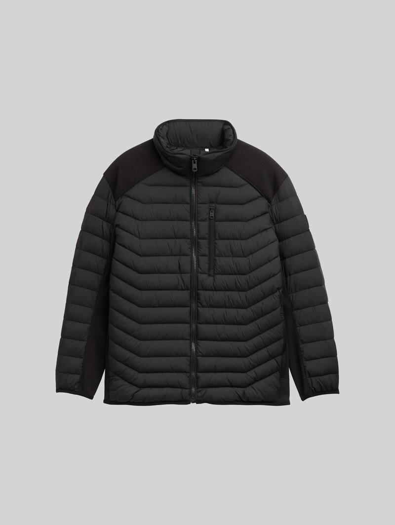 Tom Tailor Plus Size - Hybrid Lightweight Steppjacke mit Stehkragen - Black