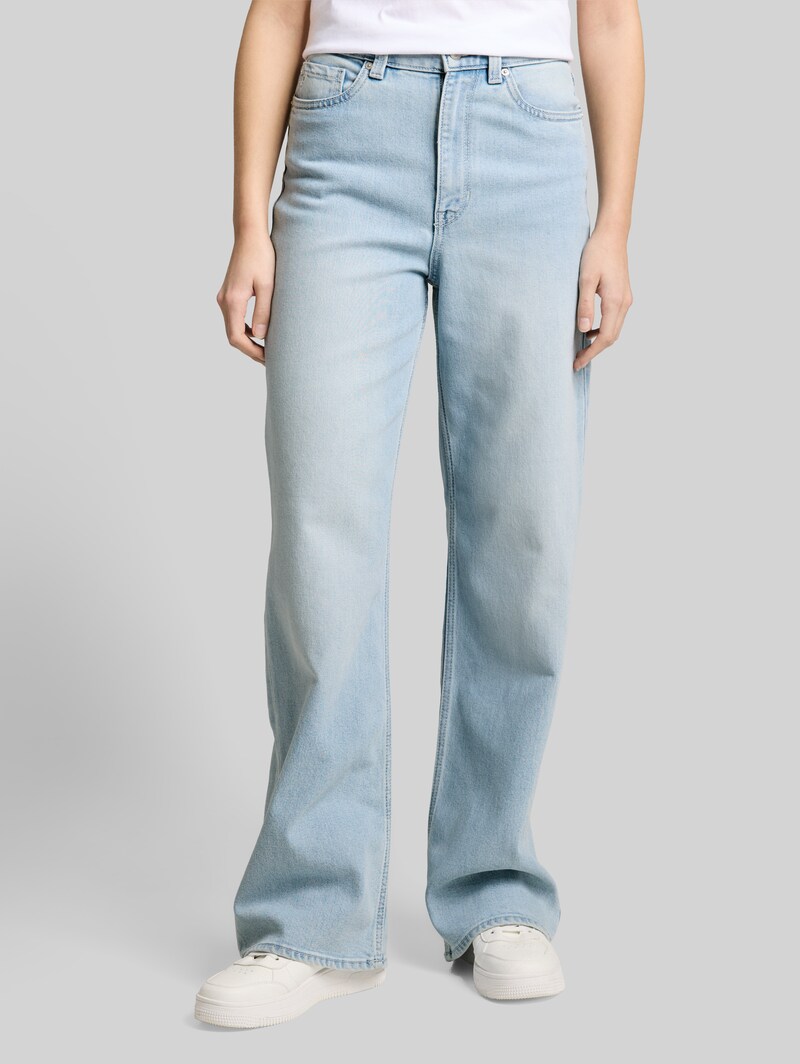 Tom Tailor TTLINOU WIDE High Waist Jeans - Clean Bleached Blue Denim
