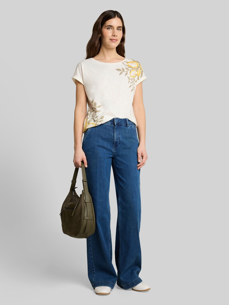 Tom Tailor T-Shirt mit Print - Whisper White