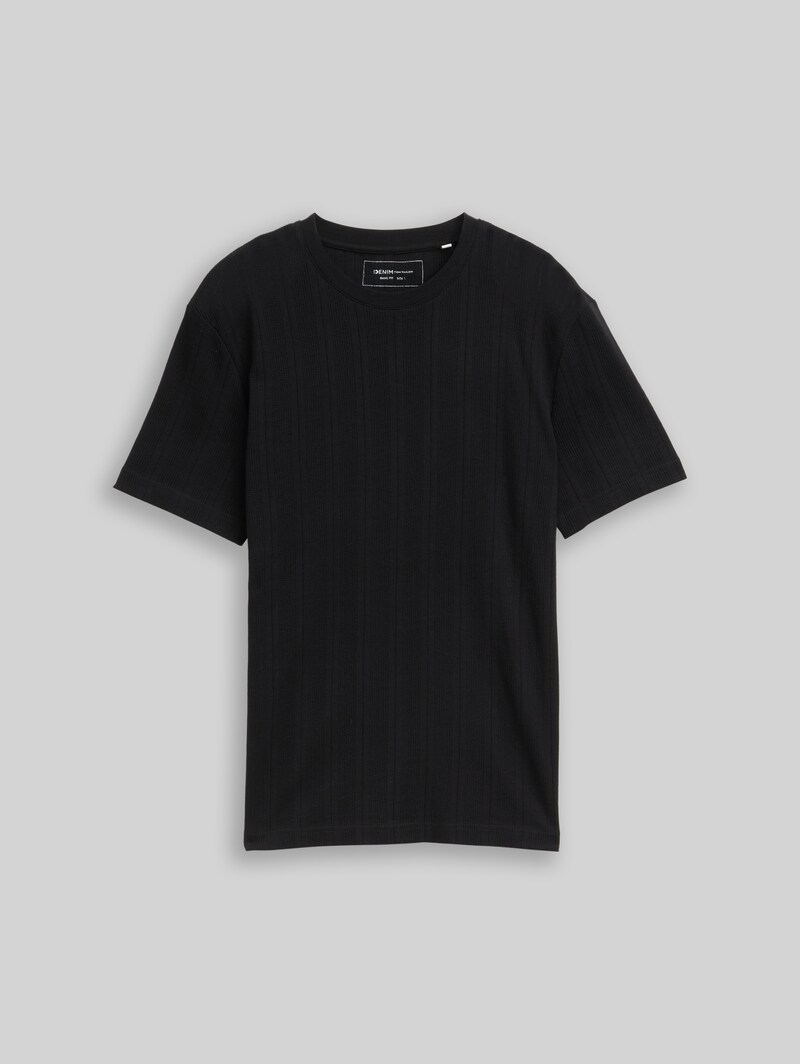 Tom Tailor T-Shirt aus Baumwolle - Black