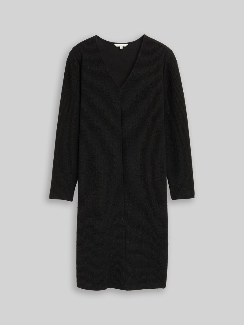 Tom Tailor Plus Size - Kleid mit Glitzer-Effekt - Deep Black