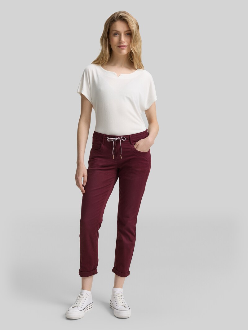 Tom Tailor Tapered Relaxed Hose - Bordeaux Red