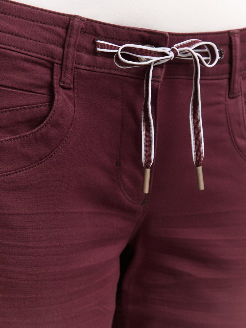 Tom Tailor Tapered Relaxed Hose - Bordeaux Red