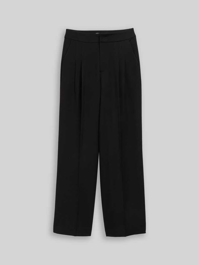 Tom Tailor Wide Leg Hose - Deep Black