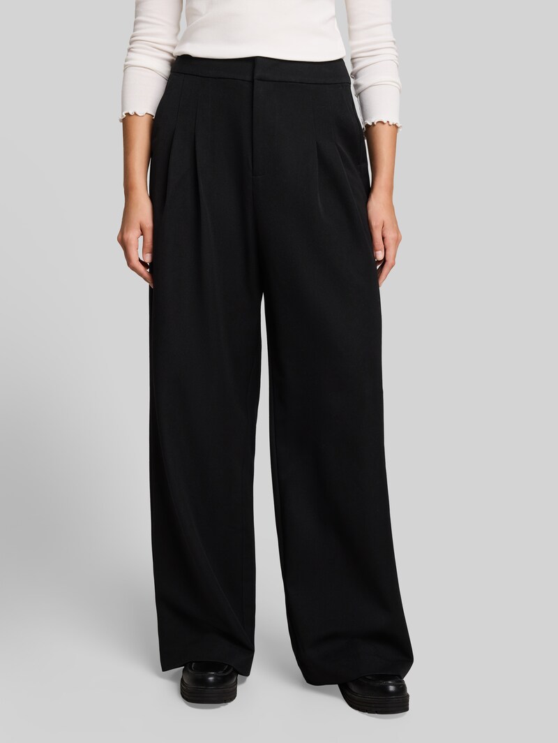 Tom Tailor Wide Leg Hose - Deep Black