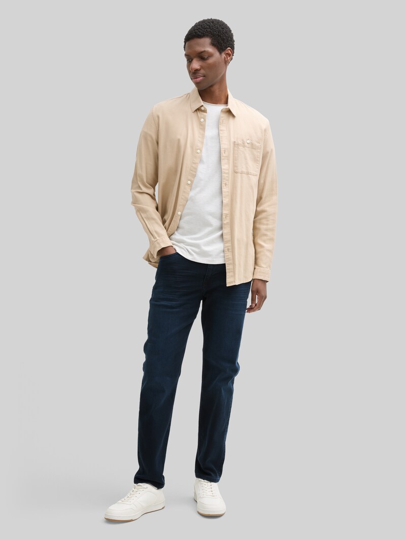 Tom Tailor TTBRYDEN TAPERED Jeans - Blue Black Denim