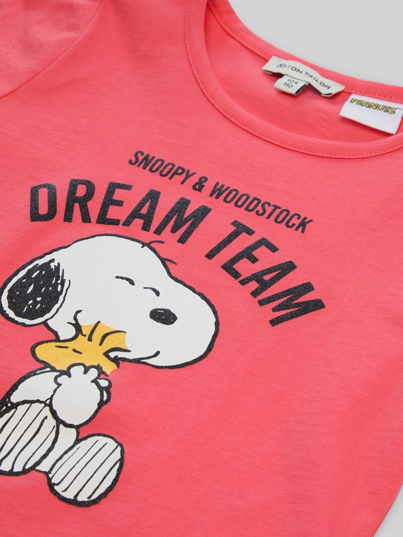 Tom Tailor T-Shirt mit Snoopy-Print - Pink Dream