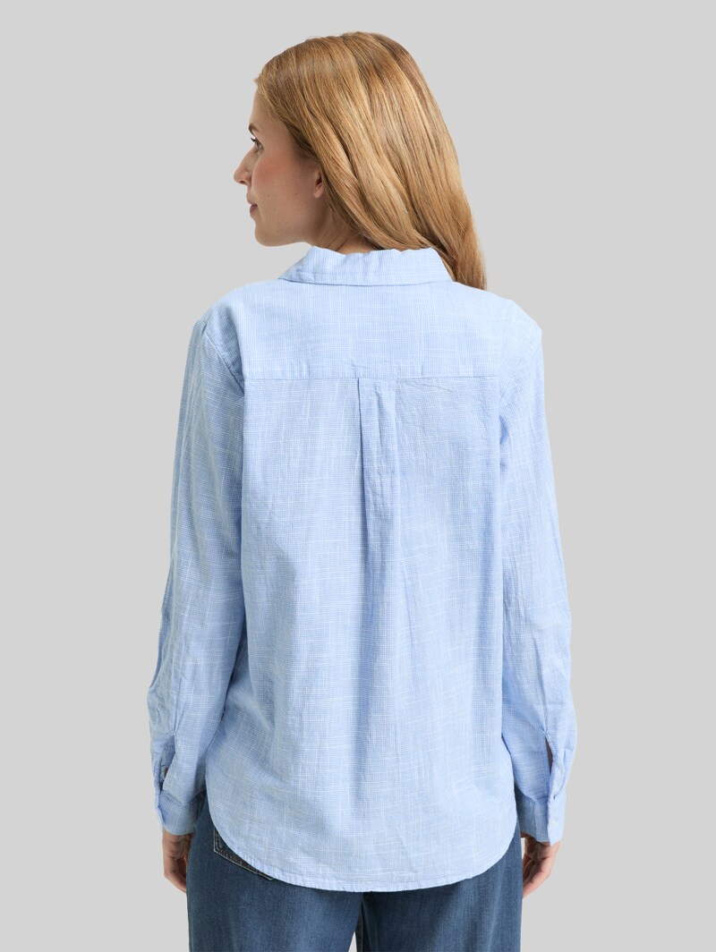 Tom Tailor Bluse mit Brusttaschen - Dreamy Blue