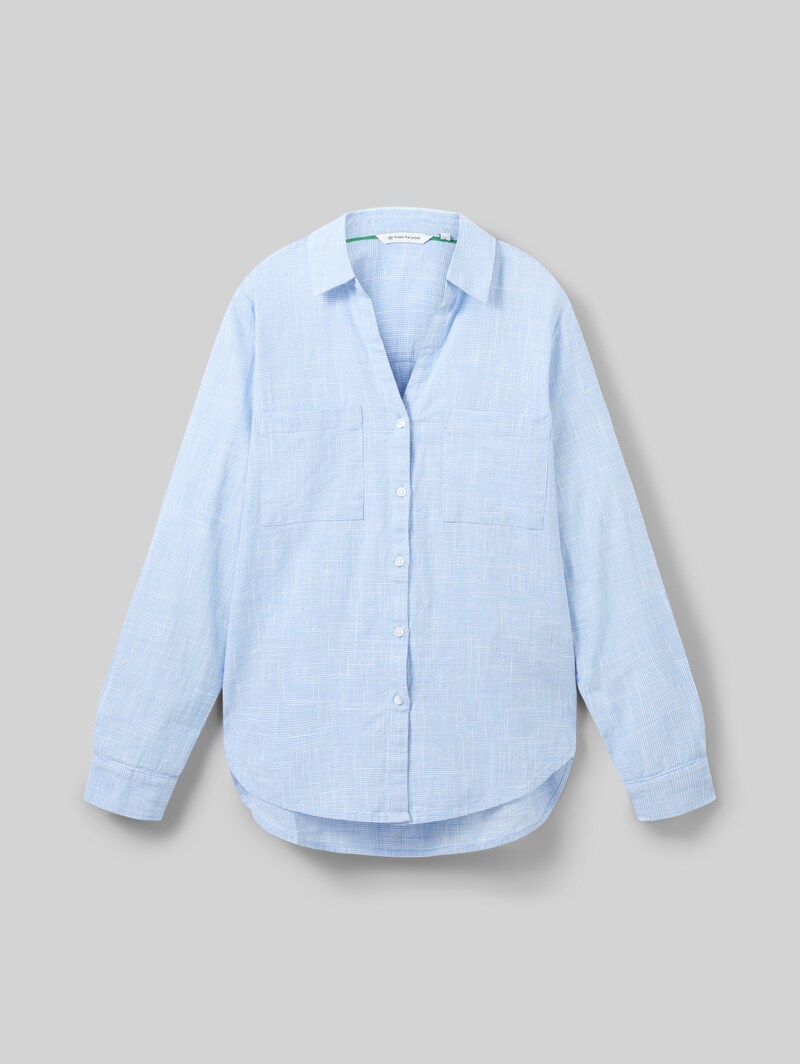 Tom Tailor Bluse mit Brusttaschen - Dreamy Blue