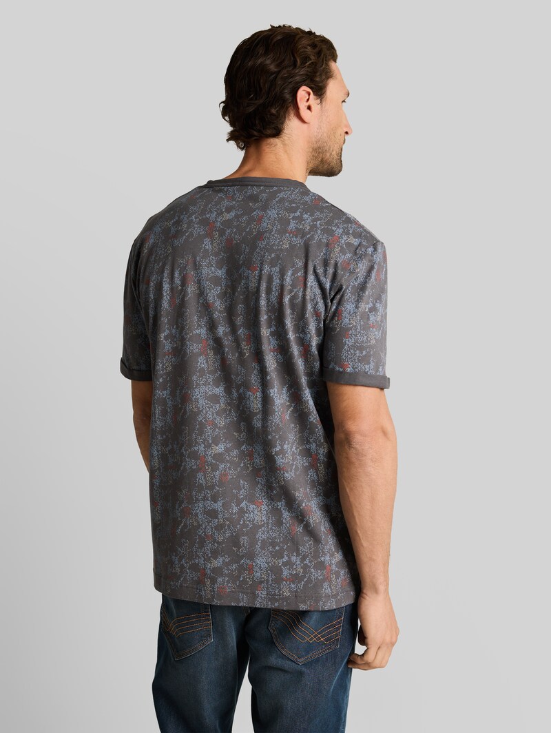 Tom Tailor T-Shirt mit Muster - Grey Structure Design