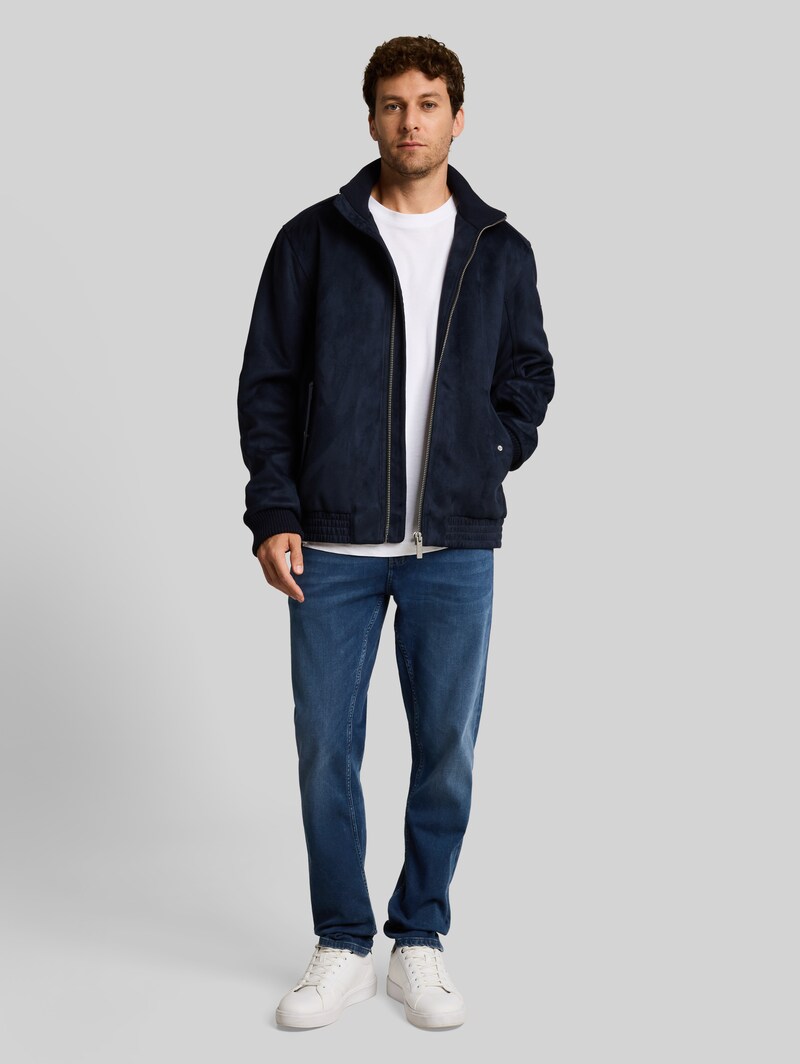 Tom Tailor TTCURT TAPERED Jeans mit Stretch - Used Mid Stone Blue Denim