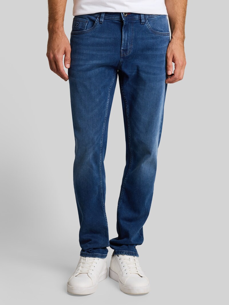 Tom Tailor TTCURT TAPERED Jeans mit Stretch - Used Mid Stone Blue Denim