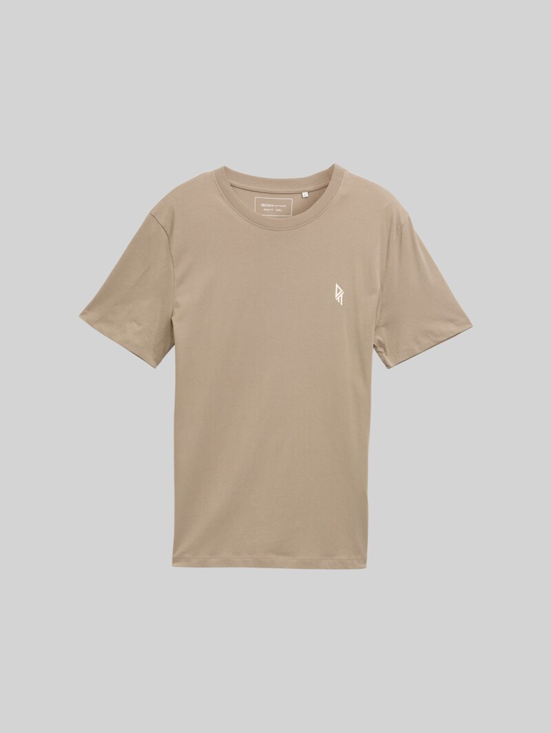 Tom Tailor T-Shirt mit Rückenprint - Roasted Nut Brown