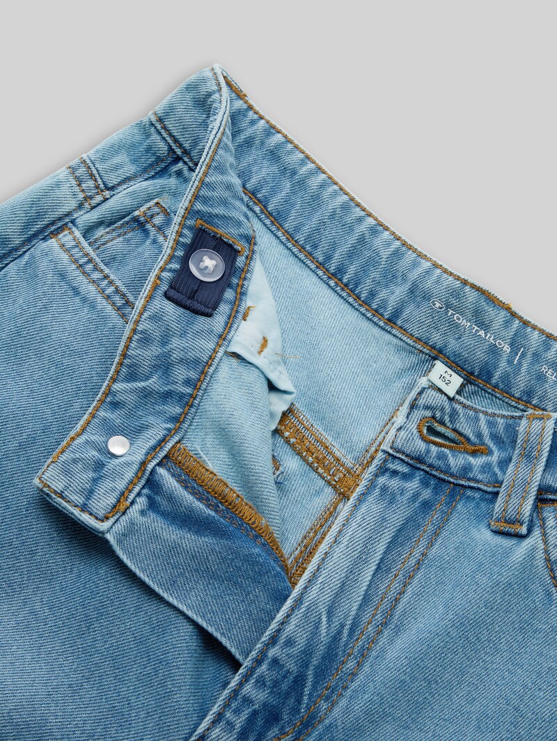 Tom Tailor Relaxed Fit Jeans - Used Light Stone Blue Denim