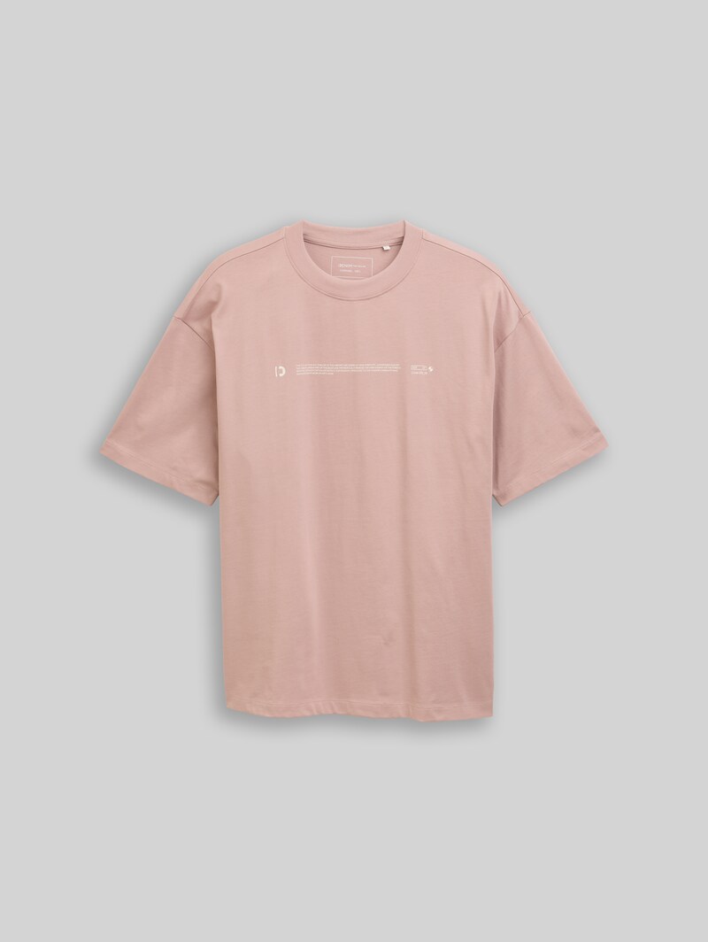 Tom Tailor Heavy-Jersey T-Shirt mit Print - Smoky Rose