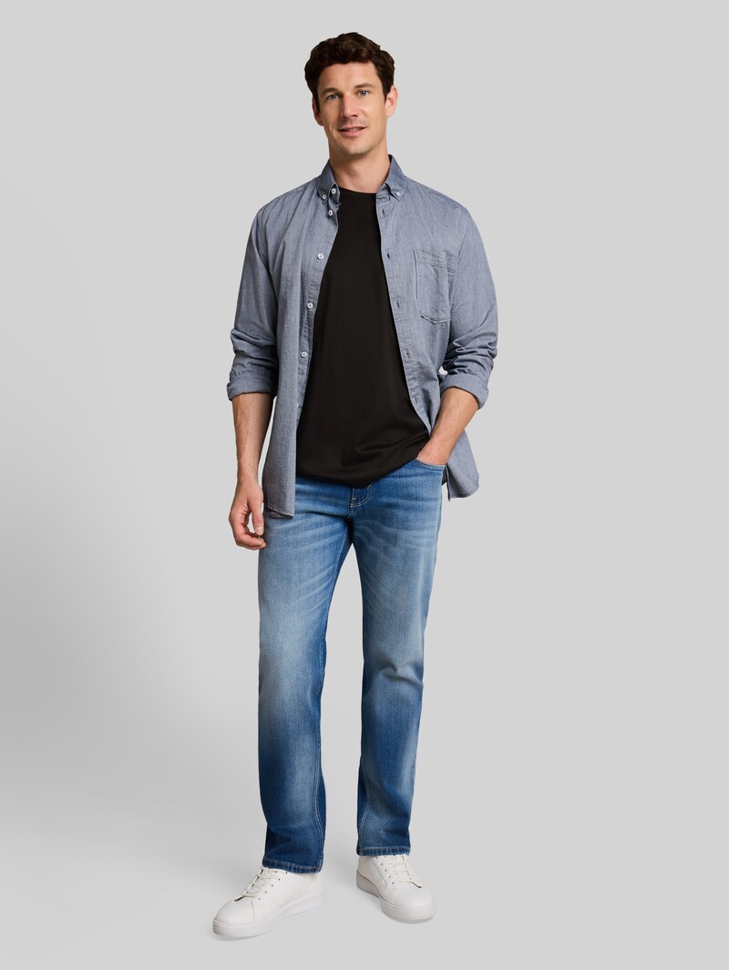 Tom Tailor T-Shirt in Unifarben - Black