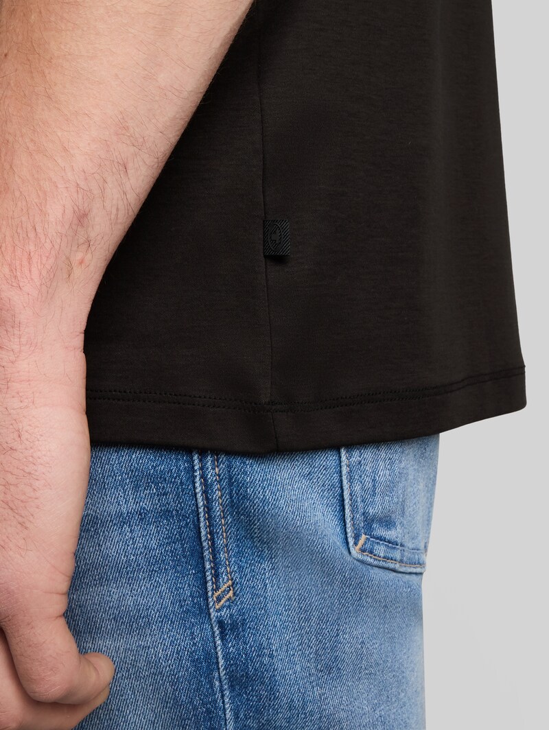Tom Tailor T-Shirt in Unifarben - Black