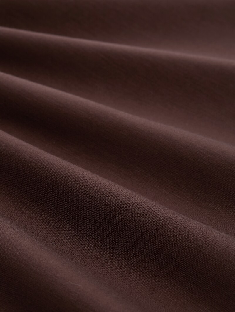 Tom Tailor Troyer Sweatshirt aus Scuba - Java Dark Brown