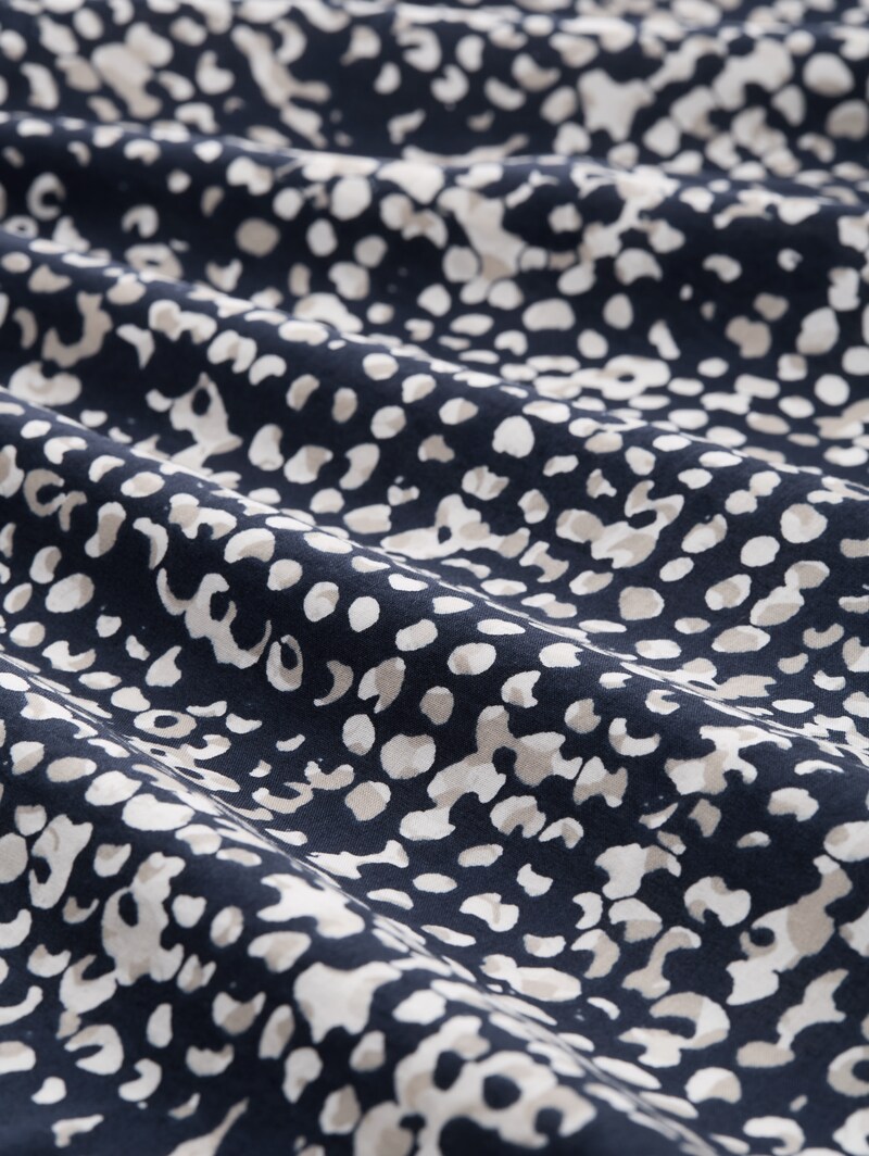 Tom Tailor Hemdbluse mit Muster - Navy Abstract Dot Design