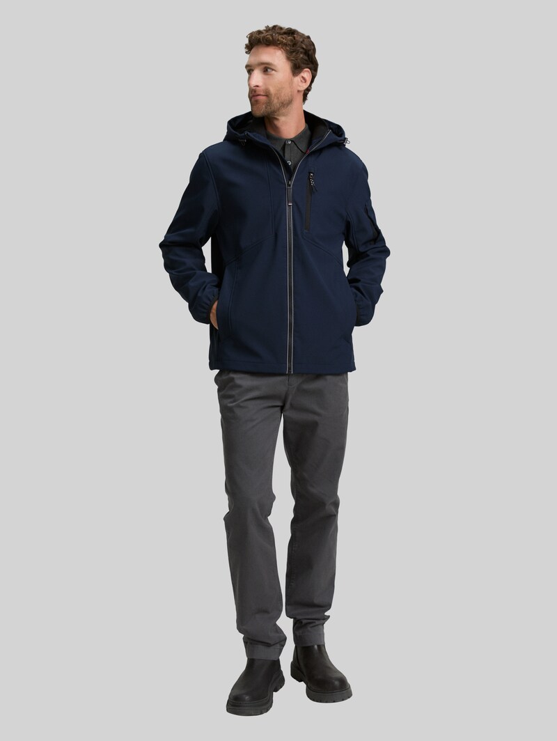 Tom Tailor Softshell Jacke mit Kapuze - Sky Captain Blue