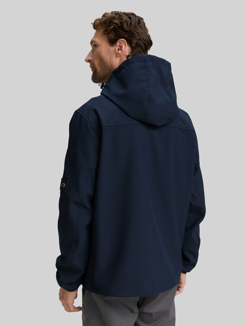 Tom Tailor Softshell Jacke mit Kapuze - Sky Captain Blue