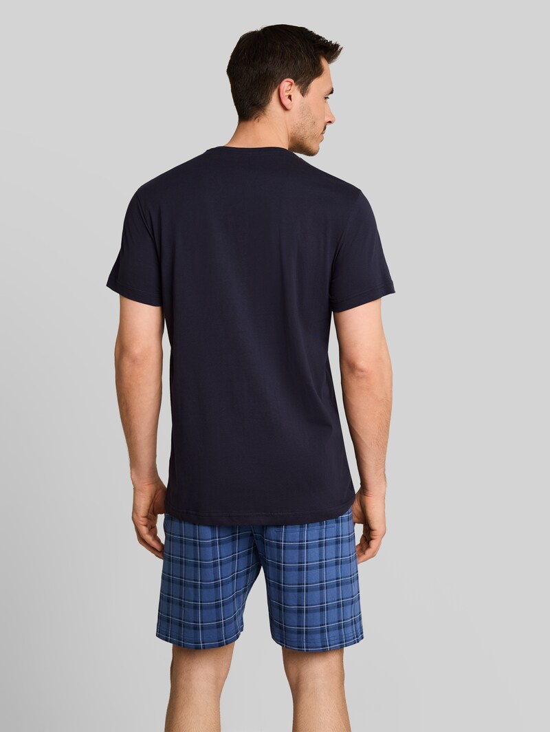 Tom Tailor Pyjama-Set mit Karomuster - Blue-medium-check