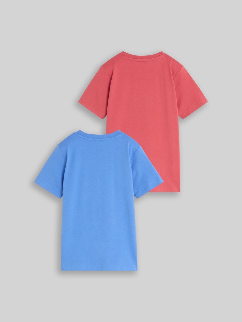 Tom Tailor T-Shirt im 2er-Pack - Soft Mid Blue Tom Tailor T-Shirt im 2er-Pack - Soft Mid Blue