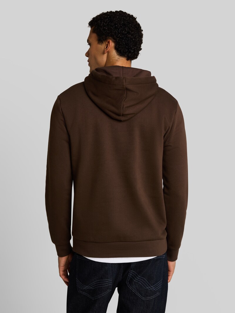 Tom Tailor Basic Hoodie Sweatshirt - Cool Dark Brown