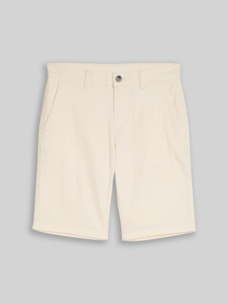 Tom Tailor TTSLIM Chino Shorts - Gardenia White