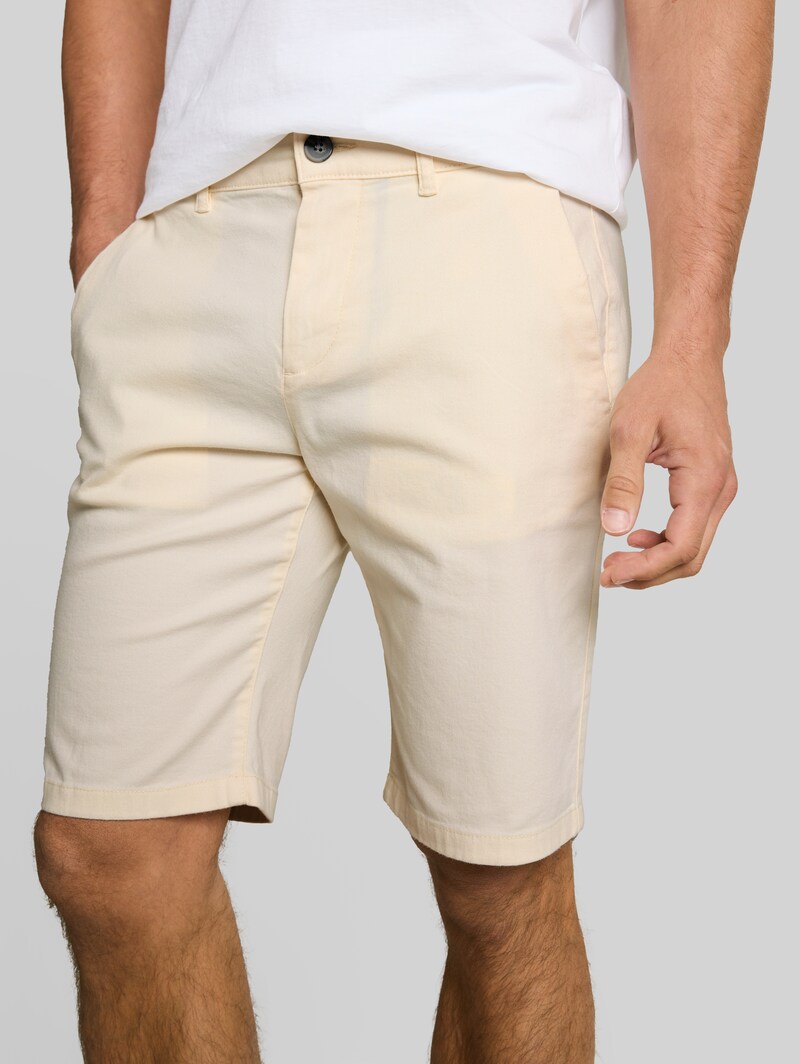 Tom Tailor TTSLIM Chino Shorts - Gardenia White
