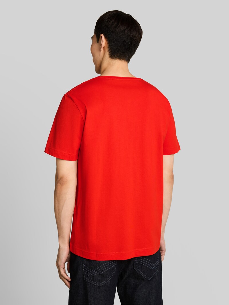 Tom Tailor T-Shirt mit Print auf der Brust - Orange Red
