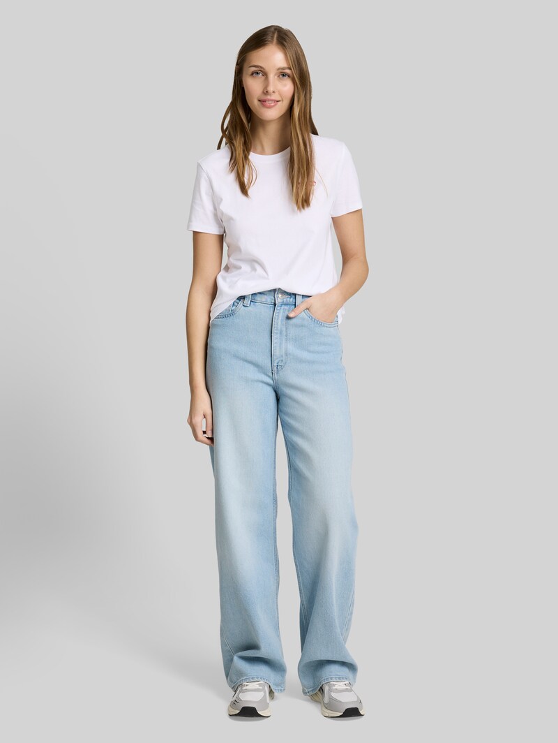 Tom Tailor T-Shirt mit Stickerei - White