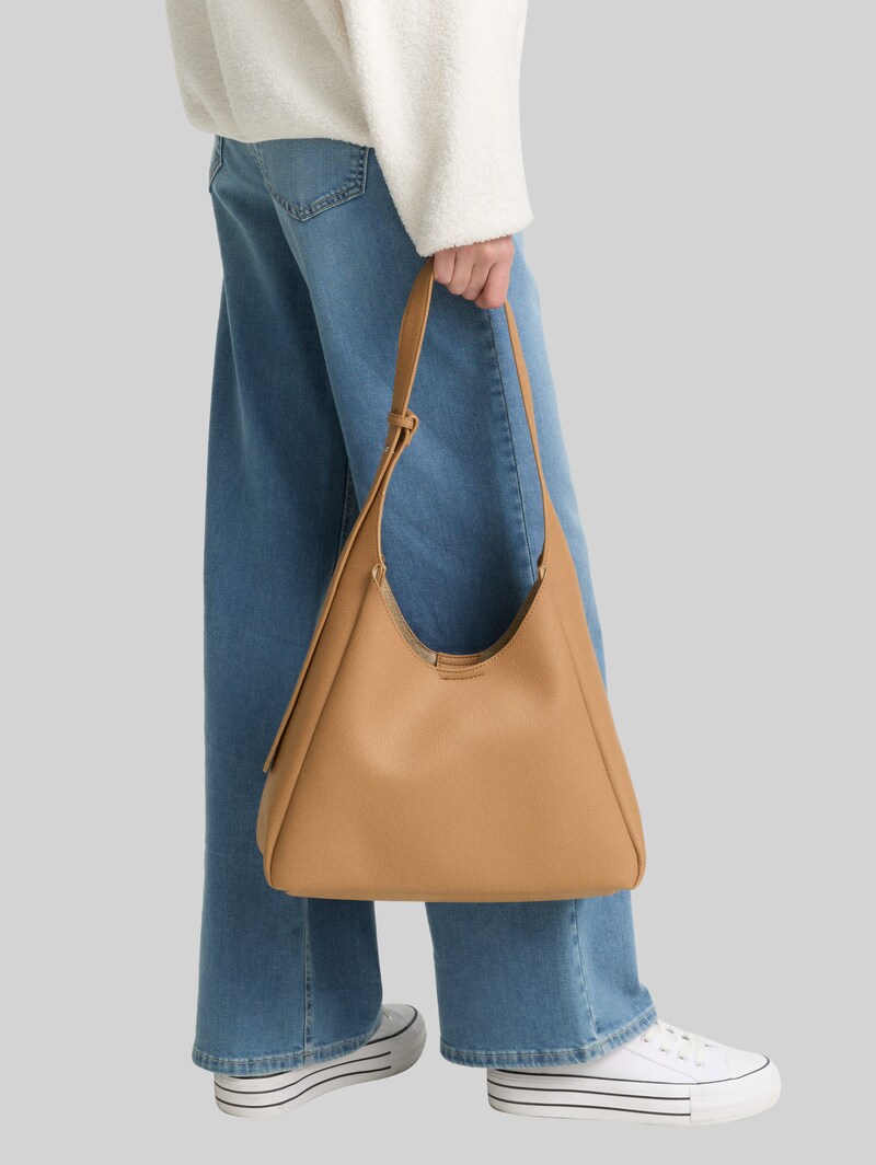 Tom Tailor TTJESSIE M Beuteltasche mit Magnetverschluss - Camel / Camel Nature