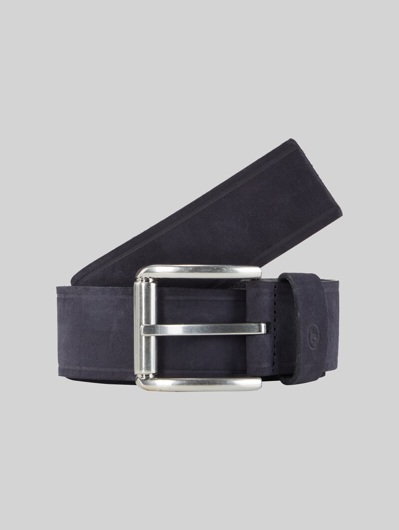 Tom Tailor TTJAY Ledergürtel mit eckiger Dornschließe - Dark Navy