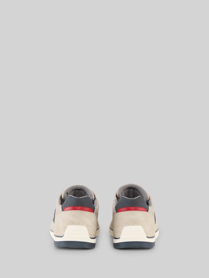 Tom Tailor Sneaker mit Mesh-Einsätzen - Stone Tom Tailor Sneaker mit Mesh-Einsätzen - Stone