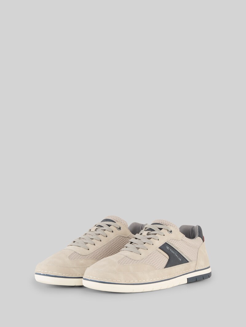 Tom Tailor Sneaker mit Mesh-Einsätzen - Stone