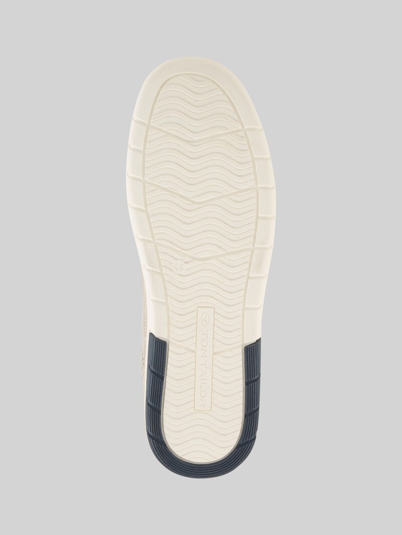 Tom Tailor Sneaker mit Mesh-Einsätzen - Stone