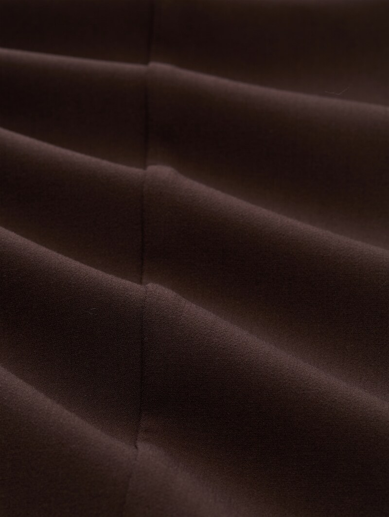 Tom Tailor Straight Hose mit Bügelfalte - Java Dark Brown
