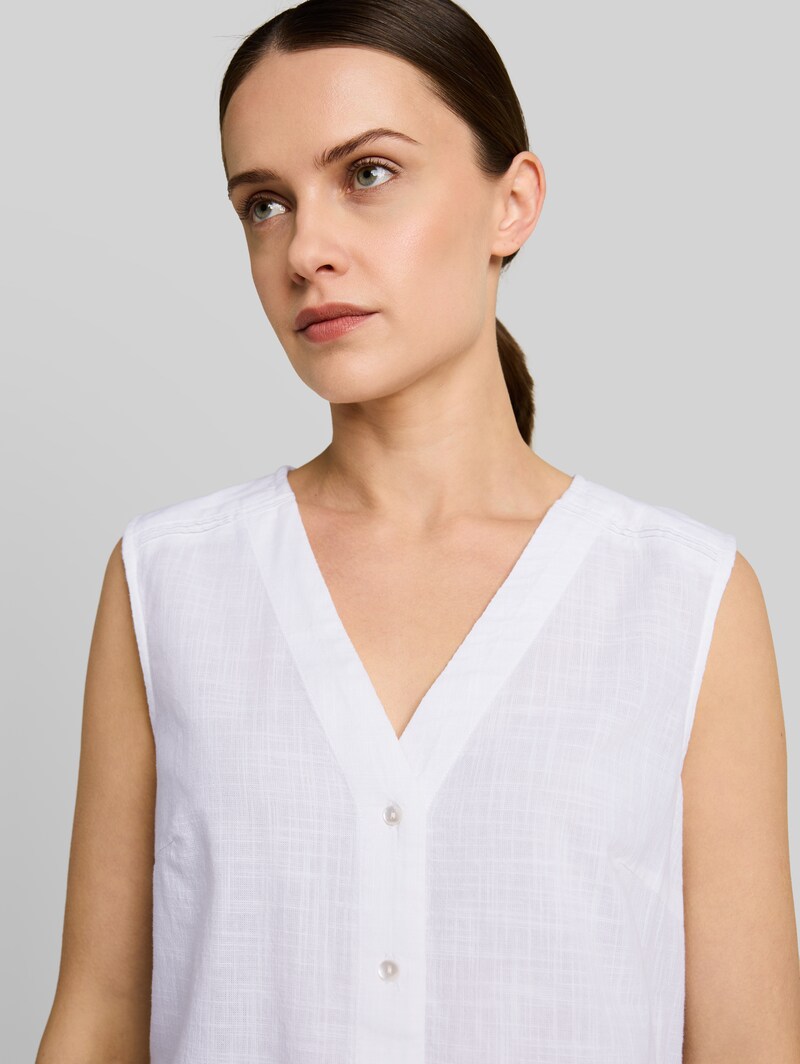 Tom Tailor Blusentop aus Baumwolle - White