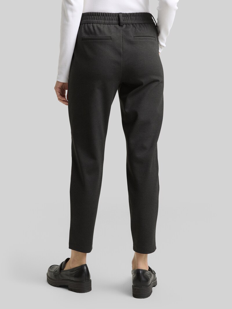 Tom Tailor Relaxed Fit Hose mit elastischem Bund - Shale Grey Melange Tom Tailor Relaxed Fit Hose mit elastischem Bund - Shale Grey Melange