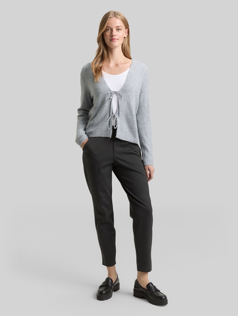 Tom Tailor Relaxed Fit Hose mit elastischem Bund - Shale Grey Melange