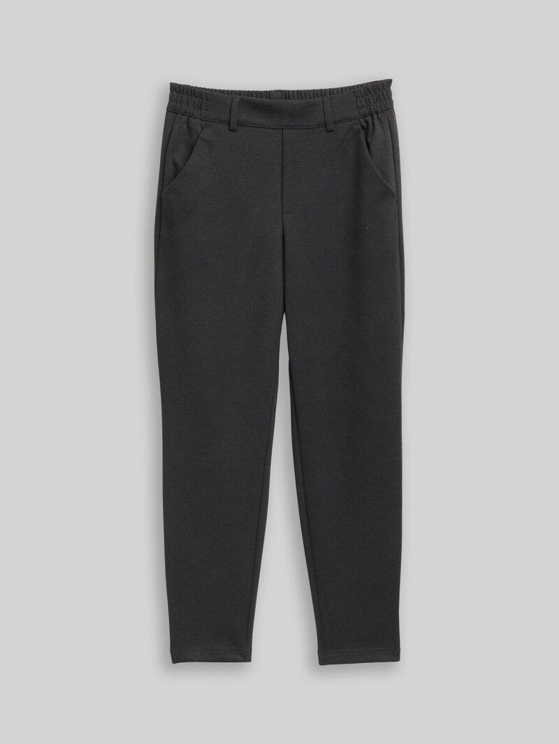 Tom Tailor Relaxed Fit Hose mit elastischem Bund - Shale Grey Melange