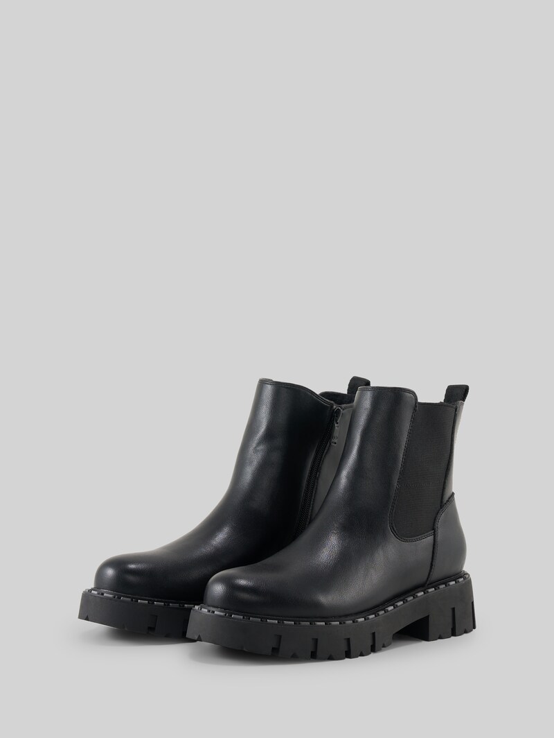 Tom Tailor Gefütterte Chelsea Boots - Black