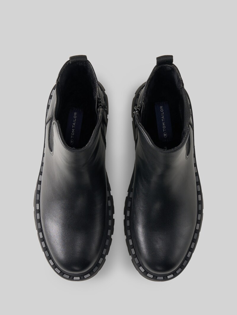Tom Tailor Gefütterte Chelsea Boots - Black
